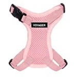 Best Pet Supplies Voyager Step-in Lock Pet Harness – All Weather Mesh, Adjustable Step in Harness for Cats and Dogs Pink (Matching Trim), S (Chest: 13-20″)