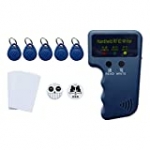 RFID 125KHz Card Reader Writer – Readable 125khz EM4100 Chip card Compatible with Proximity II Card Including Key-fob 5pcs 3M Sticker 2pcs Blank Card 5pcs