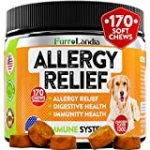 Allergy Relief Immunity Supplement for Dogs – Itch Relief for Dogs – Omega 3, Colostrum, Digestive Probiotics – for Seasonal Allergies & Digestion, Skin Hot Spots, – Made in USA – Chicken Flavor