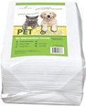 DAVELEN Disposable Pet Towels (50-Pack), Super Absorbent, for Small, Medium, Large Dogs & Cats | Paws, Fur, Body Use | Bleach and Dye Free, Ecofriendly | Towels Size: 31.5″ x 15.5″ (White)
