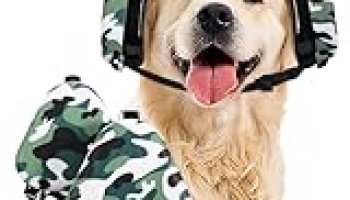 Dog Ear Muffs Noise Protection,uaidie Noise Cancelling Headphones for Dogs, Ear Covers for Hearing Protection and Anxiety – Camouflage