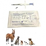 Manruta 20 Pack 134.2 KHZ Animal Identification Glass Microchip Tag with Syringe ISO 11784/11785 and FDX-B Standard 2.12X12mm