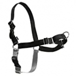 PetSafe Easy Walk Dog Harness, No Pull Dog Harness, Black/Silver, Large (EWH-HC-L-BLK)