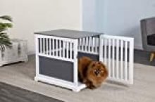 Go Pet Club 28″ Dog Crate End Table, White, Medium