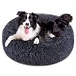 Dog Bed Donut, FOCUSPET Faux Fur Cuddler Bed Size Large 32” for Cats & Dogs Round Ultra Soft Washable Self Warming Pet Cuddler Beds