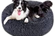 Dog Bed Donut, FOCUSPET Faux Fur Cuddler Bed Size Large 32” for Cats & Dogs Round Ultra Soft Washable Self Warming Pet Cuddler Beds