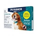 PetArmor Plus for Medium Dogs 23-44 lbs, Flea and Tick Protection for Dogs, Long-Lasting and Fast-Acting Topical Dog Flea Treatment, 1-Month Supply