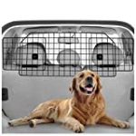 rabbitgoo Dog Car Barrier for SUVs, Van, Vehicles – Adjustable Large Pet SUV Barriers Universal-Fit, Heavy-Duty Wire Mesh Dog Car Guard, SUV Pet Car Gate for Vehicles, Safety Car Divider for Dogs