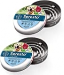 Bayer Seresto Flea and Tick Collar, Large Dog, 2Pack + Hot Spot Pets Travel Bowl