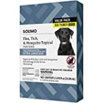 Amazon Brand – Solimo Flea, Tick & Mosquito Topical, for XLarge Dogs (over 55 pounds), 6 Count