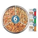 JustFoodForDogs Pantry Fresh Wet Dog Food Variety Pack, Complete Meal or Dog Food Topper, Beef, Chicken, & Turkey Human Grade Dog Food Recipes – 12.5 oz (Pack of 6)