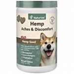 NaturVet Hemp Aches/Discomfort Dog Soft Chews 60ct