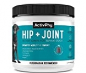 ACTIVPHY Hip + Joint Supplement for Dogs (75 Soft Chews) | Joint, Cartilage & Muscle Support, Vet Formulated, Made in USA, Medium/Large Dogs (7200422)