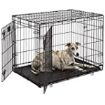 Life Stages LS-1636DD Double Door 36″ Folding Crate with Divider for Intermediate Dogs(41 – 70lbs)