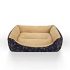 Aspen Pet Elevated Pet Bed, 35-Inch by 25-Inch, Medium, Blue Fabric with Black Frame