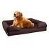 Furhaven Pet Dog Bed – Orthopedic Quilted Traditional Sofa-Style Living Room Couch Pet Bed with Removable Cover for Dogs and Cats, Navy, Large