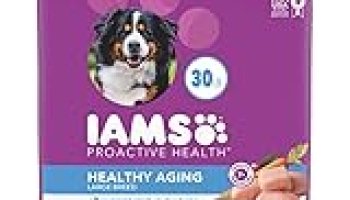 IAMS Healthy Aging Adult Large Breed Dry Dog Food for Mature and Senior Dogs with Real Chicken, 30 lb. Bag