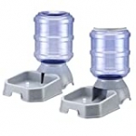 Pet Feeder and Water Food Dispenser Automatic for Dogs Cats, 100% BPA-Free, Gravity Refill, Easily Clean, Self Feeding for Small Large Pets Puppy Kitten Rabbit Bunny