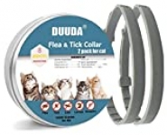 Duuda 2 Pack of Flea and Tick Collar for Cats – 8 Months Continuous Protection and Prevention – Waterproof and 100% Natural Essential Oil Extract – Adjustable for All Breeds and Size