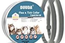 Duuda 2 Pack of Flea and Tick Collar for Cats – 8 Months Continuous Protection and Prevention – Waterproof and 100% Natural Essential Oil Extract – Adjustable for All Breeds and Size