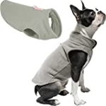 Gooby Dog Fleece Vest – Gray, Large – Pullover Dog Jacket with Leash Ring – Winter Small Dog Sweater – Warm Dog Clothes for Small Dogs Girl or Boy for Indoor and Outdoor Use