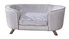 Enchanted Home Pet Quicksilver Pet Sofa, 33″ L X 22.5″ W X 14″ H, Medium