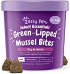New Zealand Green Lipped Mussel Chewable Treats for Dogs – 500 mg Dog Hip & Joint Support Supplement Soft, 90 Count, Assorted