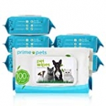 Dog Grooming Wipes, 600 Count 6x8Inch Deodorizing Wipes for Dogs & Cats, 100% Fragrance Free, Natural & Hypoallergenic Pet Wipes for Cleaning Faces Bums Eyes Ears Paws Teeth, Dog Wipes