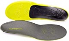 Superfeet Carbon Pain Relief Strong and Thin Insoles for Performance Athletic and Tight Casual Shoes, Gray, 11.5-13 Men / 12.5-14 Women