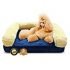 Bedsure Round Cat Bed for Indoor Cats Clearance, 20 inch Small Dog Bed for Puppy and Kitties with Slip-Resistant Bottom, Plush Flannel Pet Supplies, Camel