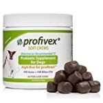 Profivex Probiotics for Dogs Soft Chew Treats: Easy to Give Daily Pet Digestive 5 Strain Probiotics Powder with Prebiotics & Added Fiber from Sweet Potato – by Vetnique Labs