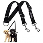 Vastar Double Dog Walker, Adjustable Heavy Duty Double Dog Leash for Pets, No Tangle Two Dogs Training Leash for Dogs up to 110 Pounds, Premium Quality Dog Leash Coupler for 2 Dogs