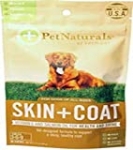 Pet Naturals of Vermont – Skin + Coat for Dogs, Dry, Itchy & Irritated Skin Support, 30 Bite-Sized Chews with Natural Ingredients