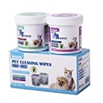 N/J 130+130 Cotton Pads Pet Ear and Eye Pet Wipes for Dogs and Cats，Non-Toxic, All-Natural Grooming Wipes, Puppy Dog Wipes Eye Tear Stain Remover Wipes,Unscented Gentle Cat Ear Wipe (Pet Wipes Set)