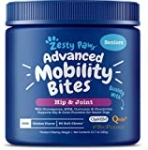Senior Advanced Glucosamine for Dogs – For Hip & Joint Arthritis Pain Relief – Chondroitin, Turmeric Curcumin & MSM – Mobility Supplement with Green Lipped Mussel & Hyaluronic Acid – 90 Chew Treats