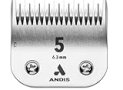 Andis Carbon Infused Steel UltraEdge Dog Clipper Blade, Size-5 Skip Tooth, 1/4-Inch Cut Length (72640),Chrome
