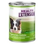 Health Extension Wet Dog Food Canned, Grain-Free, Natural Food for All Puppies & Dogs with Added Vitamins & Minerals, Vegetarian Entree Ingredient (12.5 Oz / 362 g) (Pack of 12)