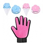 Dog Cat Grooming Glove,with Washing Machine Floating Mesh Bag,Set,Apair