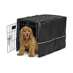 MidWest Homes for Pets Dog Crate Cover, Privacy Dog Crate Cover Fits MidWest Dog Crates, Crate Cover Only, Machine Wash & Dry, Black, 30-Inch