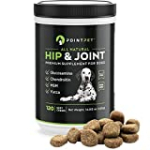 Pointpet Glucosamine For Dogs Hip And Joint Supplement Soft Chews 120 pcs – Dog Joint Health Treats – Dog Pain Relief – Joint Care Chews With Chondroitin MSM Omega 3 6 Vitamin C and E – Mobility Bites