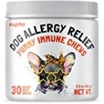 LEGITPET Allergy Relief Chews for Dogs & Immune Support with Kelp, Colostrum & Bee Pollen – for Seasonal Allergies + Anti Itch, Skin Hot Spots Soft Treats