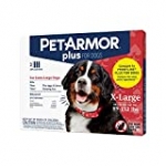 PETARMOR Plus for Dogs Flea and Tick Prevention for Dogs, Long-Lasting & Fast-Acting Topical Dog Flea Treatment, 3 Count, PetArmor Plus Flea & Tick Prevention for Extra Large Dogs with Fipronil (88 to 132 Pounds), 3 Monthly Treatments