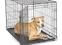 New World Newly Enhanced Single New World Dog Crate, Includes Leak-Proof Pan, Floor Protecting Feet, & New Patented Features, 36 Inch