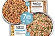 JustFoodForDogs Healthy Weight Frozen Dog Food, Human Quality Ingredients Ready to Serve Fresh Whole Dog Food, (18 Ounce – 7 Pack) – Ships Frozen