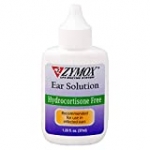 ZYMOX Enzymatic Ear Solution Hydrocortisone Free for Dogs and Cats 1.25 oz