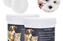 SCOBUTY Pet Eye Wipes,Pet Wipes,Pet Tear Wipes,Natural Tear Eye Stain Remover Pads for Pets, Cleansing Eye Wipes, Pet Soft Grooming Wipes 200 Pads