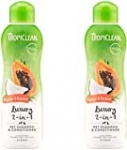 2-PACK Papaya and Coconut Pet Shampoo and Conditioner, Luxury 2-in-1 Shampoo and Conditioner for Dogs and Cats, 20 oz.