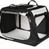 EliteField 3-Door Folding Soft Dog Crate, Indoor & Outdoor Pet Home, Multiple Sizes and Colors Available (42″ L x 28″ W x 32″ H, Black)