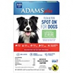 Adams Plus Flea and Tick Spot On for Dogs, Large Dog Flea Treatment, 31-60 Pounds, 3 Month Supply