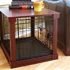 Newport Pet Crate End Table (24″ H, Espresso)